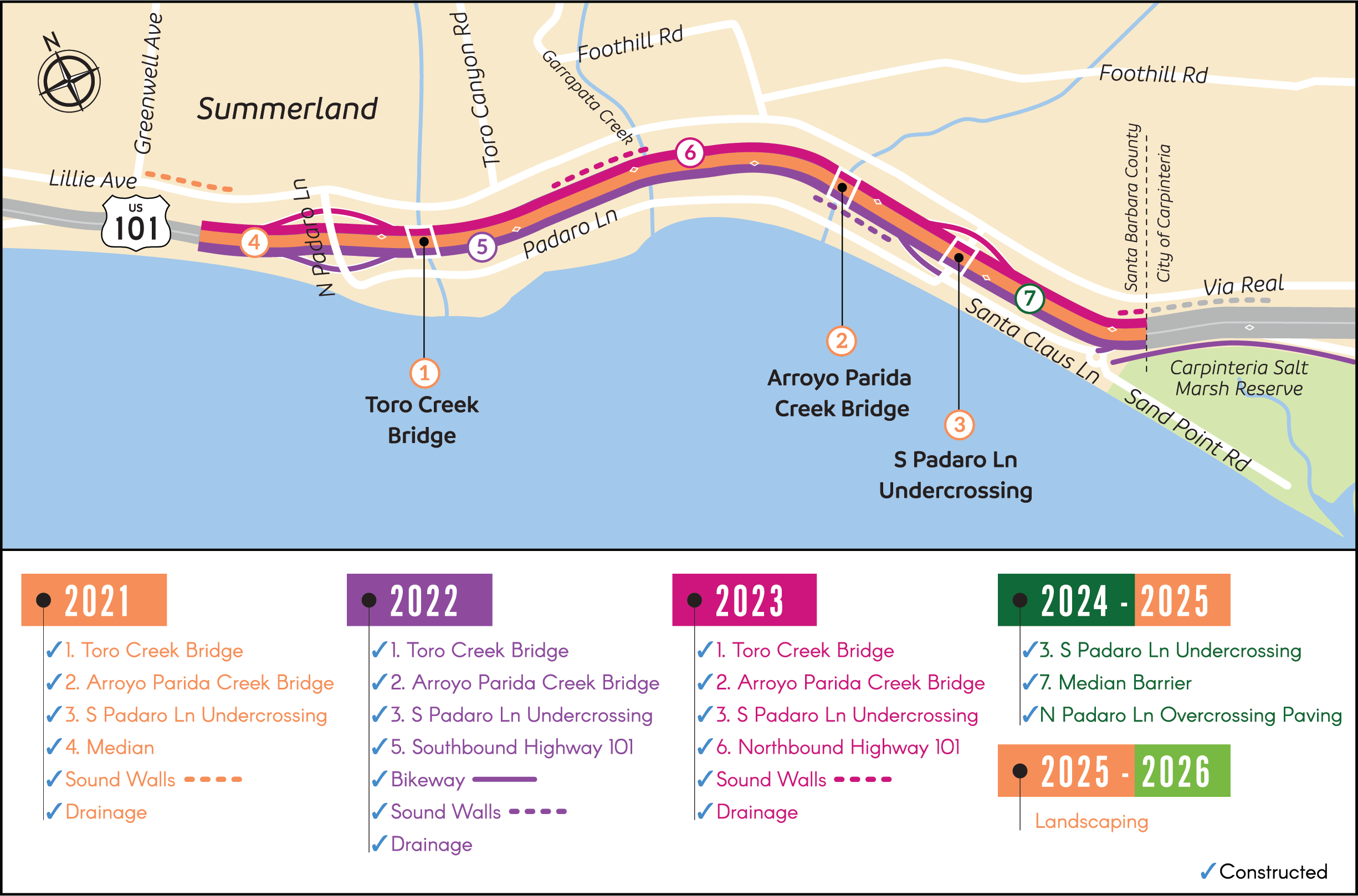Padaro Phase 4B Components Map